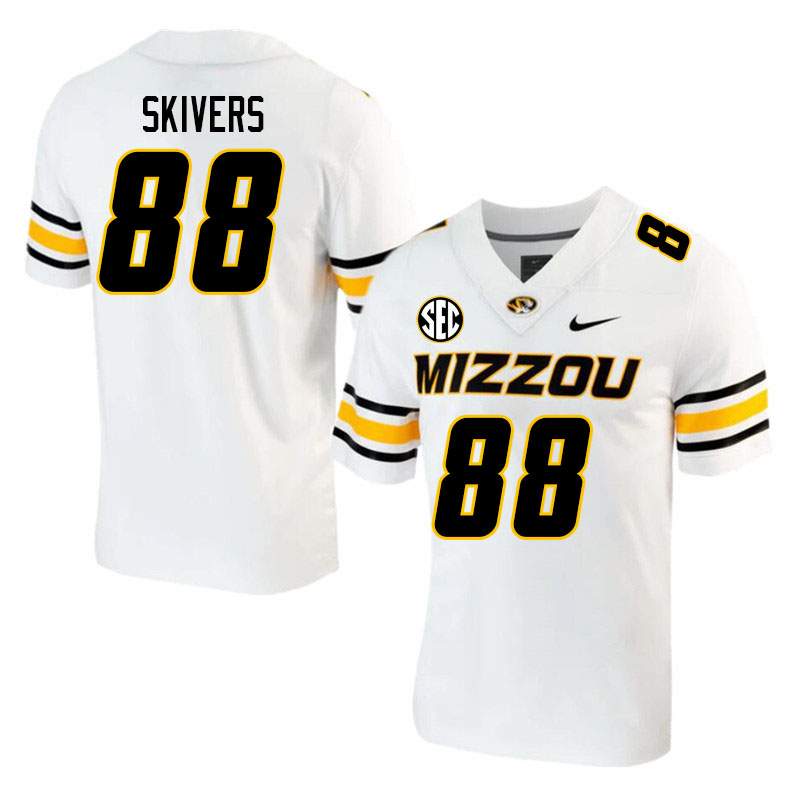 Men #88 Jason Skivers Missouri Tigers College 2023 Football Stitched Jerseys Sale-White